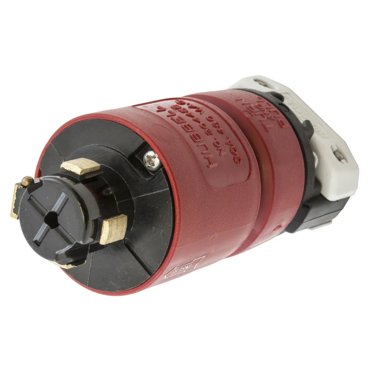 HBL20445B - Hubbell Wiring Device-Kellems - 30A 3-Phase 480V AC 3-Pole 4-Wire Grounding Hubbellock Device with Male Plug