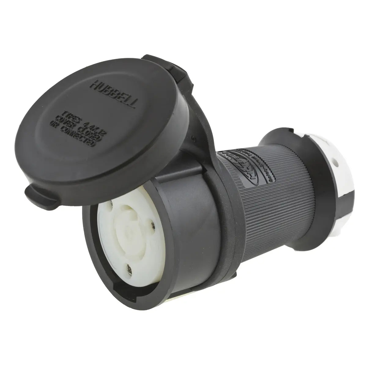 HBL2313SW - Hubbell Wiring Device-Kellems - 20A 125V 2 Pole 3 Wire with Grounding Twist-Lock Device with Female Connector Body
