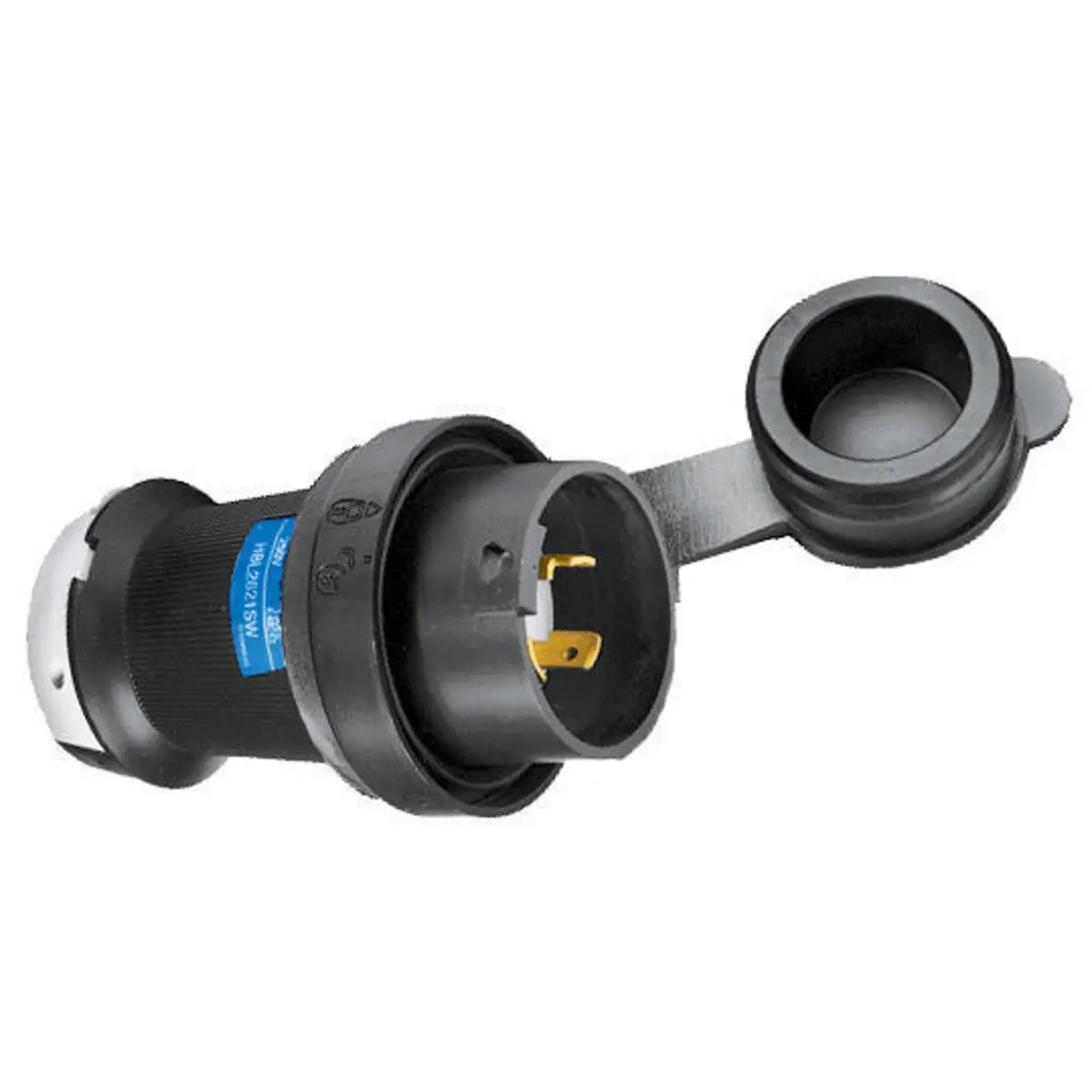 HBL2321SW - Hubbell Wiring Device-Kellems - 20A 250V 2-Pole 3-Wire Grounding Twist-Lock Device with Male Plug