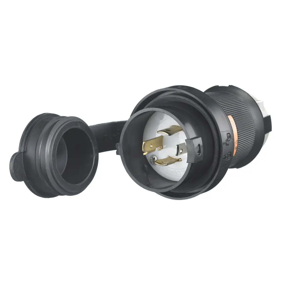 HBL2411SW - Hubbell Wiring Device-Kellems - 20A 125/250V Male Plug 3-Pole 4-Wire Grounding Twist-Lock Device
