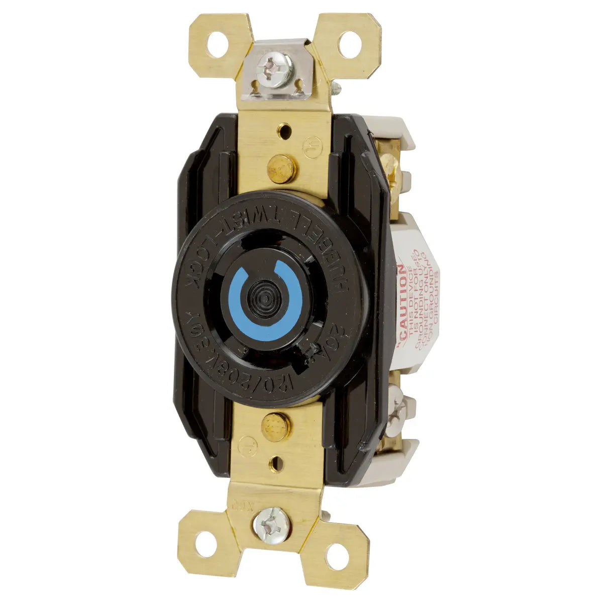 HBL2440 - Hubbell Wiring Device-Kellems - 120/208V AC 4-Pole 4-Wire Non- Grounding Twist-Lock Locking Devices