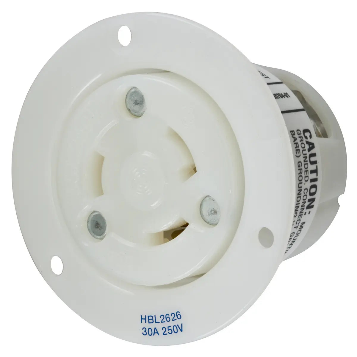 HBL2626 - Hubbell Wiring Device-Kellems - 30A Flanged Receptacle Twist-Lock Locking Devices