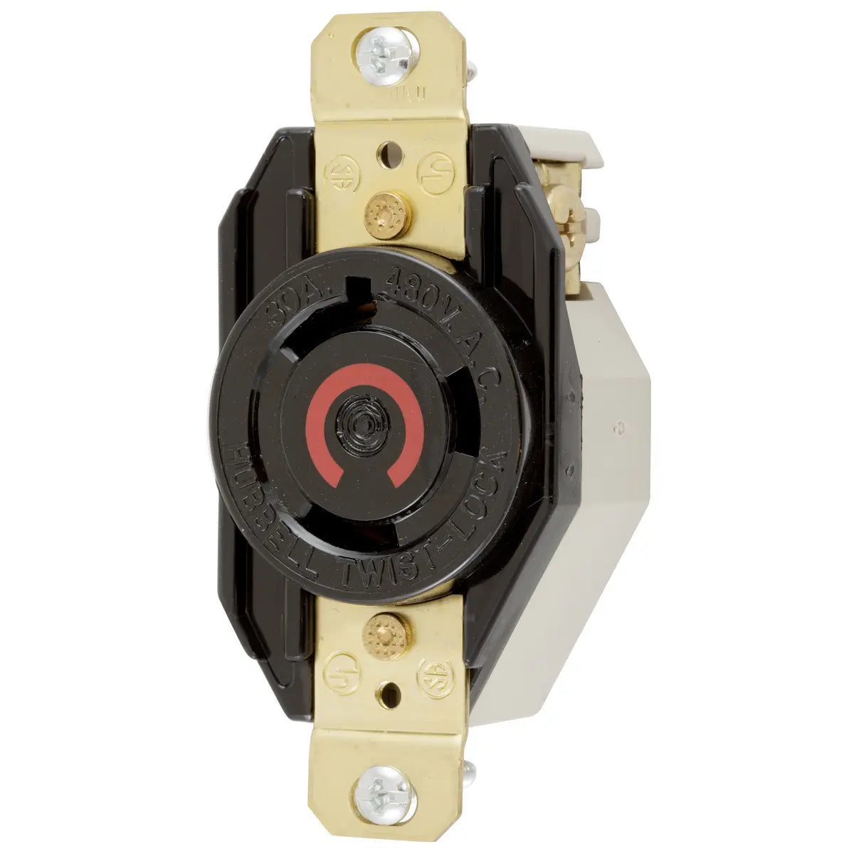 HBL2640 - Hubbell Wiring Device-Kellems - 30A Flush Receptacle Industrial Twist-Lock Locking Devices