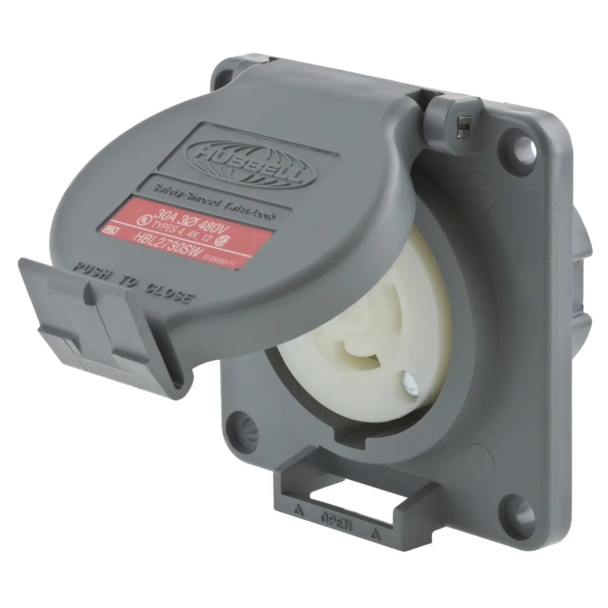 HBL2730SW - Hubbell Wiring Device-Kellems - 30A Receptacle Twist-Lock Locking Device