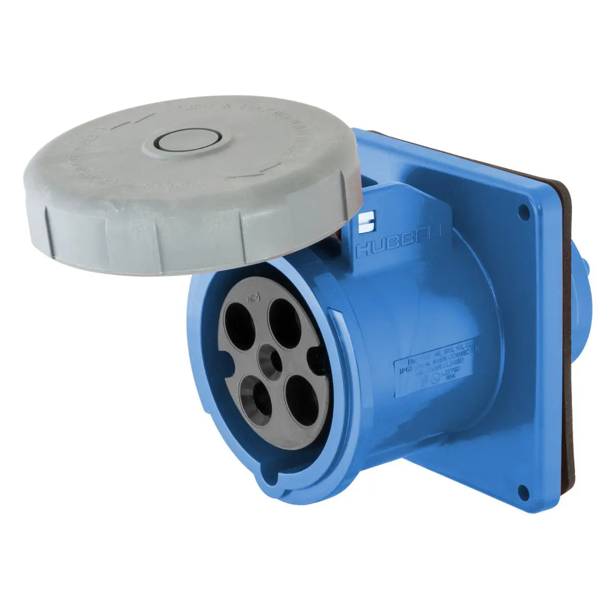 HBL4100R9W - Hubbell Wiring Device-Kellems - 100A Female Receptacle Watertight IEC Pin and Sleeve