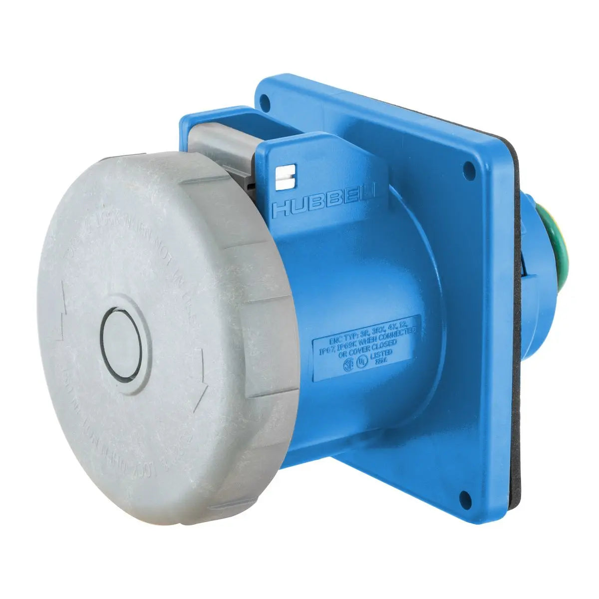 HBL420R9W - Hubbell Wiring Device-Kellems - 20A Female Receptacle Watertight IEC Pin and Sleeve