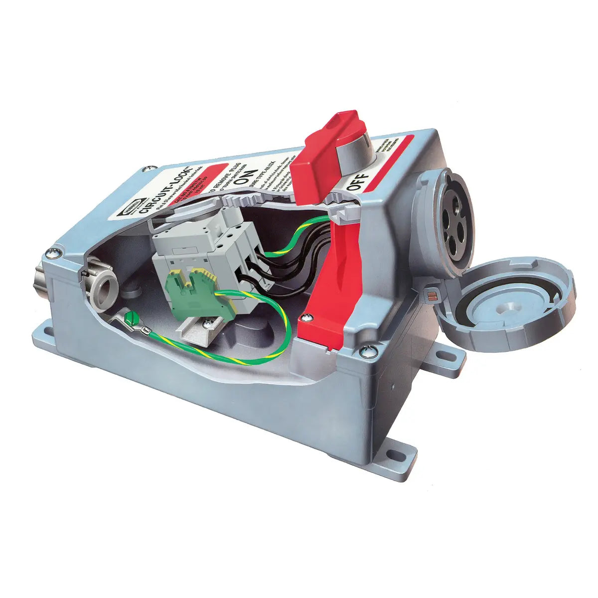 HBL430MI7W - Hubbell Wiring Device-Kellems - 30A Female Receptacle Mechanically Interlocked IEC Pin and Sleeve