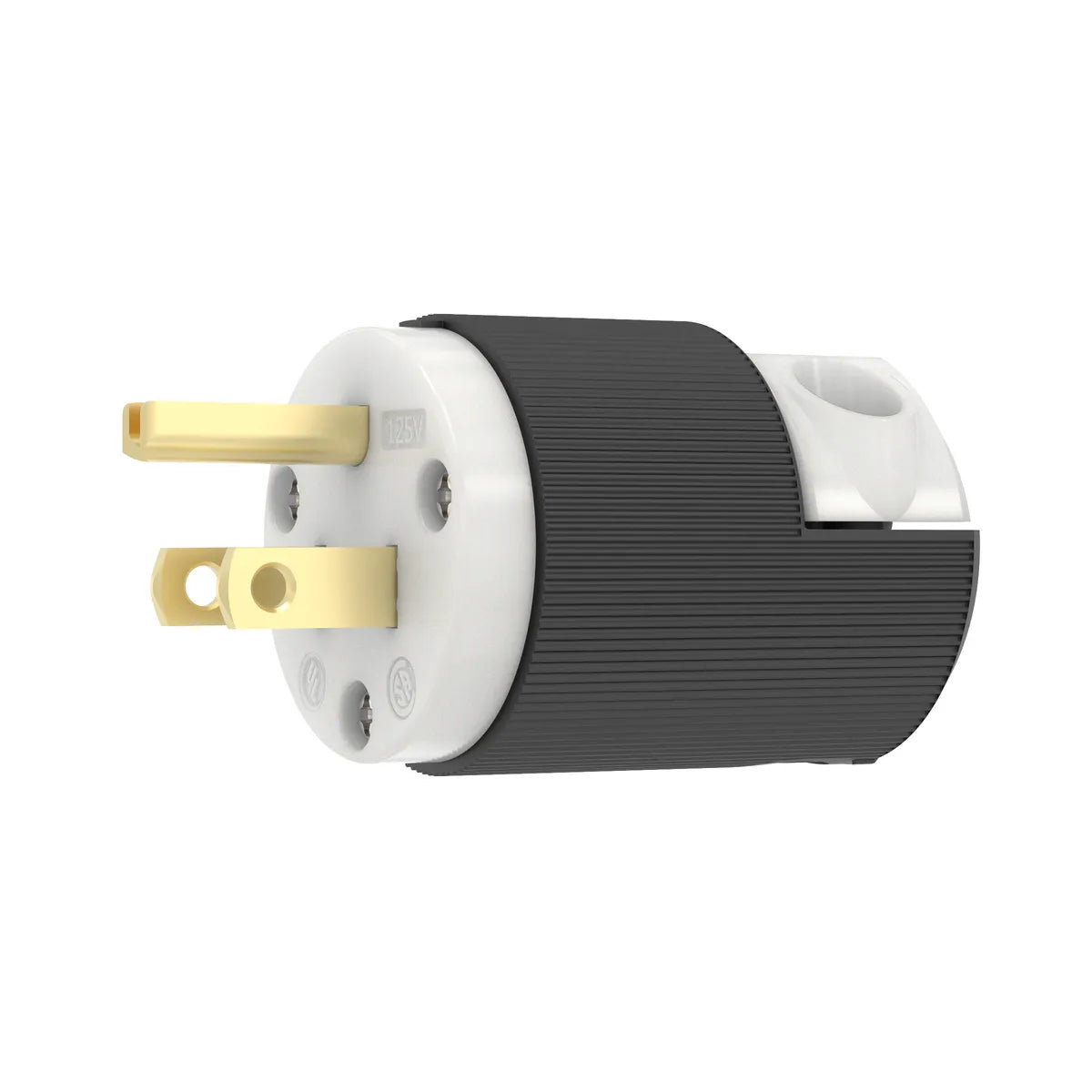 HBL5266C - Hubbell Wiring Device-Kellems 15A 125V 2 Pole 3 Wire Plug Straight Blade Devices