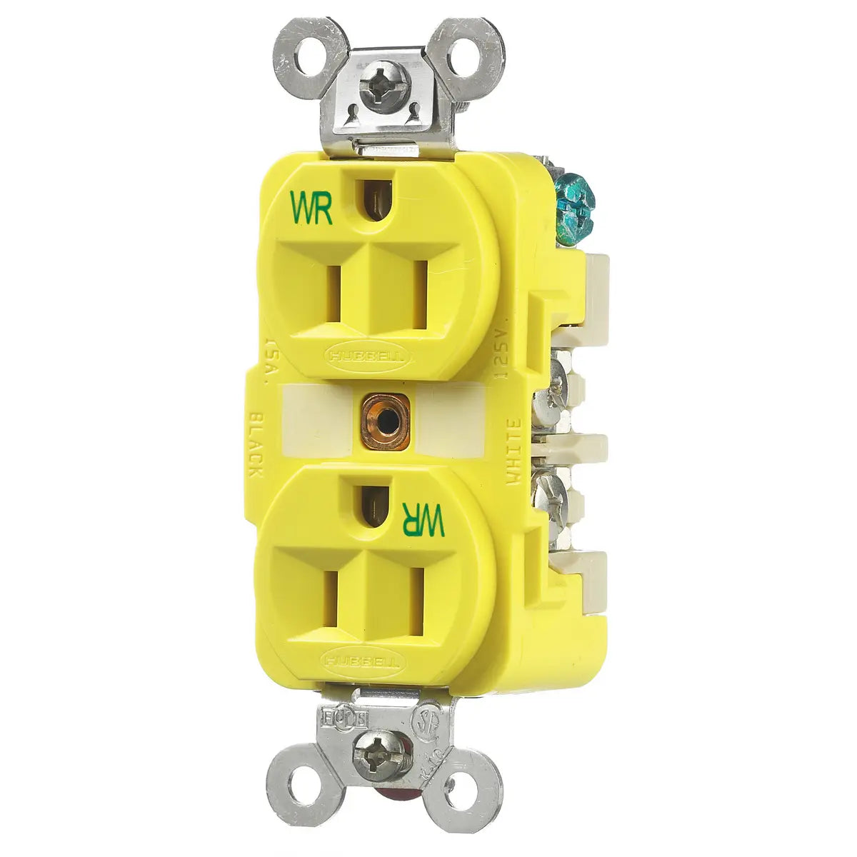 HBL52CM62 - Hubbell Wiring Device-Kellems - 15A 125V 2 Pole 3 Wire Duplex Receptacle Straight Blade Devices