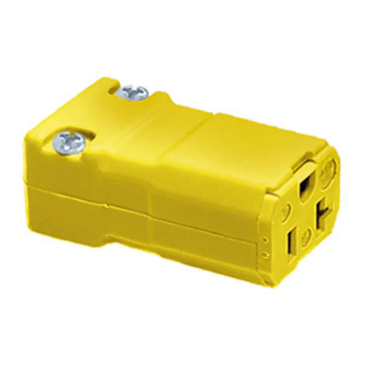 HBL5369VY - Hubbell Wiring Device-Kellems 20A 125V 2 Pole 3 Wire Connector Body Straight Blade Devices