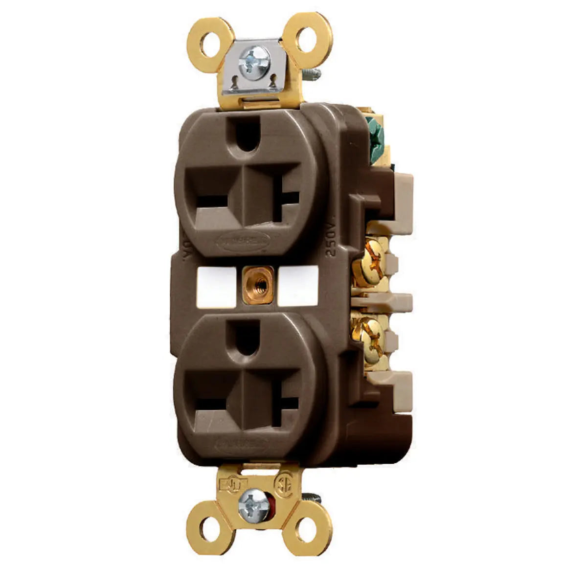 HBL5462 - Hubbell Wiring Device-Kellems - 20A 250V 2 Pole 3 Wire Duplex Receptacle Straight Blade Devices