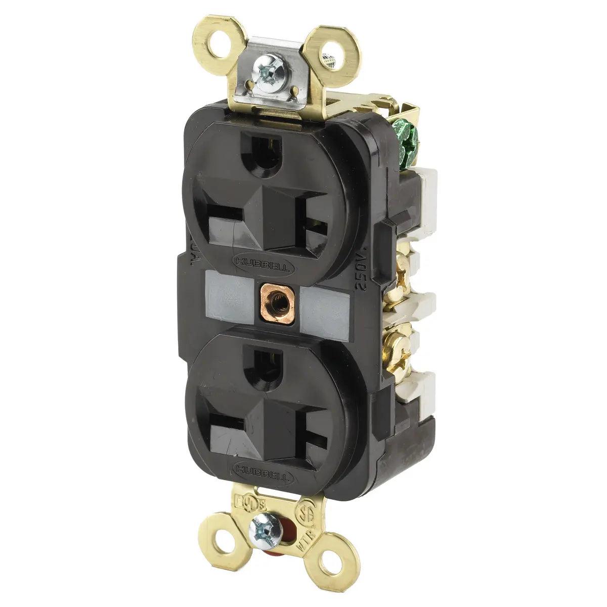 HBL5462 - Hubbell Wiring Device-Kellems - 20A 250V 2 Pole 3 Wire Duplex Receptacle Straight Blade Devices