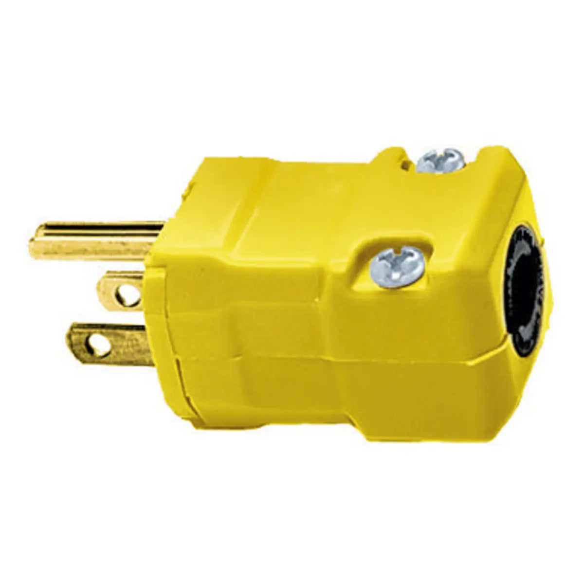HBL5965VY - Hubbell Wiring Device Kellems - 15A 125V 2 Pole 3 Wire Grounding Male Plug Straight Blade Devices