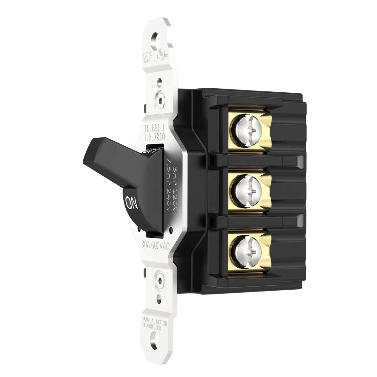 HBL7810 - Hubbell Wiring Device Kellems 30A 600V AC 3 Pole Manual Motor Controller Disconnect