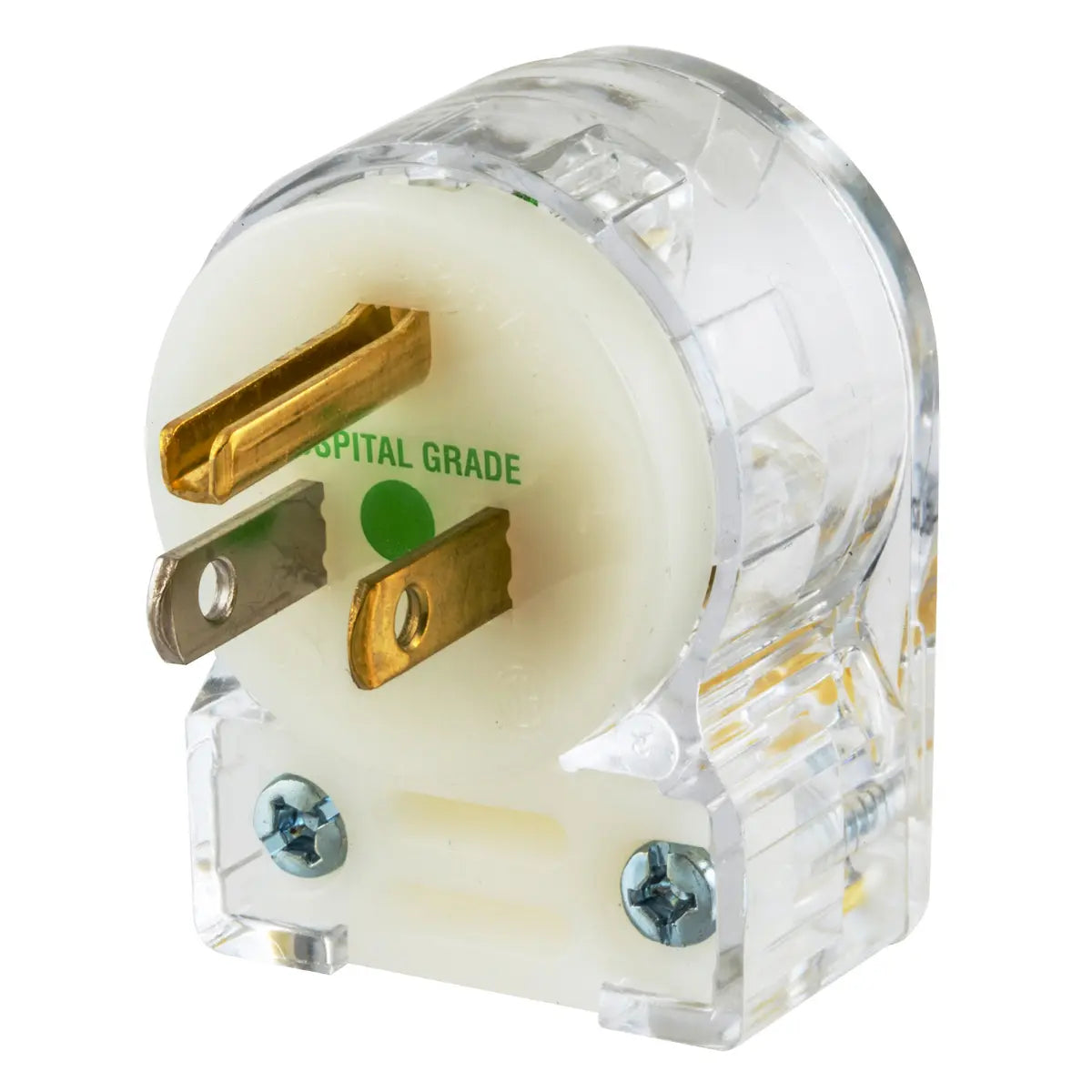HBL8215CAT - Hubbell Wiring Device Kellems 15A 125V 2 Pole 3 Wire Grounding Male Plug Angled Hospital Grade Insulgrip®