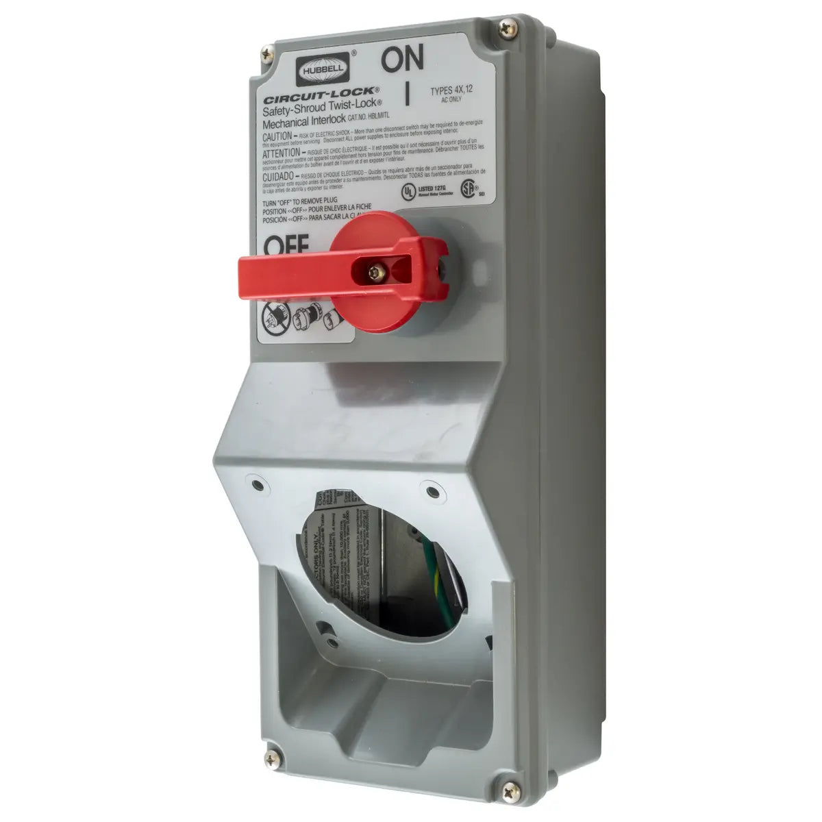 HBLMITL - Hubbell Wiring Device-Kellems 30A 600V 1 Pole Mechanical Interlock Twist-Lock®