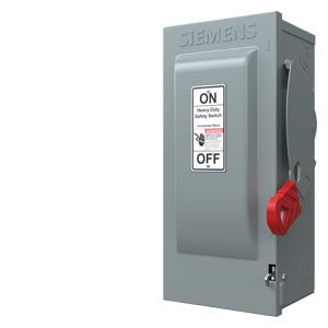 HF361NR - Siemens - 30 Amp 3-Pole 600 Volt Fused Heavy Duty Safety Switch