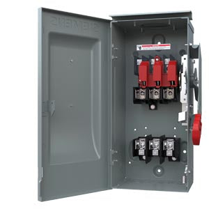 HF361R - Siemens - 30 Amp 3-Pole 600 Volt Fused Heavy Duty Safety Switch