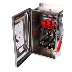 HF362S - Siemens - 60 Amp 3-Pole 600 Volt Fused Heavy Duty Safety Switch