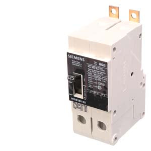 HGB2B125B - Siemens 600VY 2-Pole 125A HGB Circuit Breaker