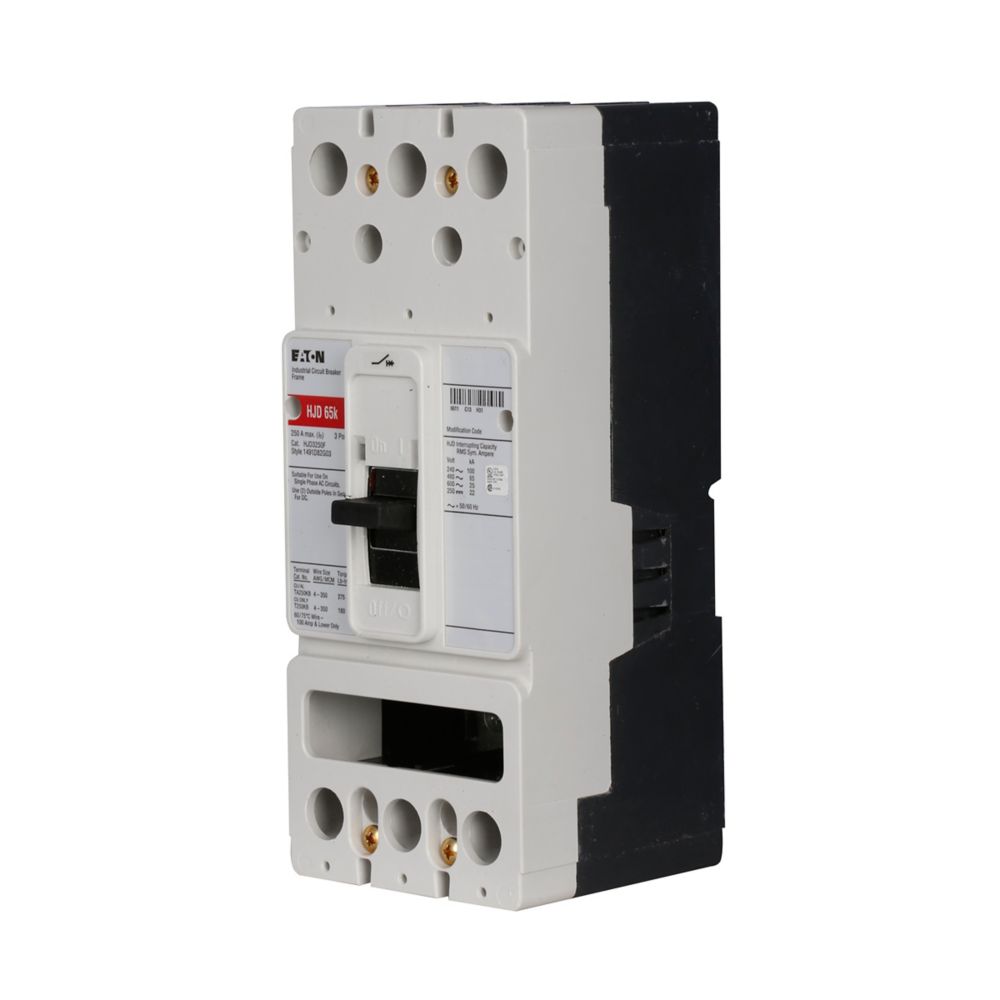 HJD3250F - Eaton Cutler Hammer - 250A 600VAC Three-Pole Molded Case Circuit Breakers