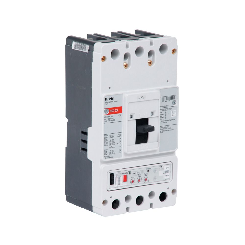 HKD3400F - Eaton Cutler Hammer - 400A 600VAC Three-Pole Molded Case Circuit Breakers
