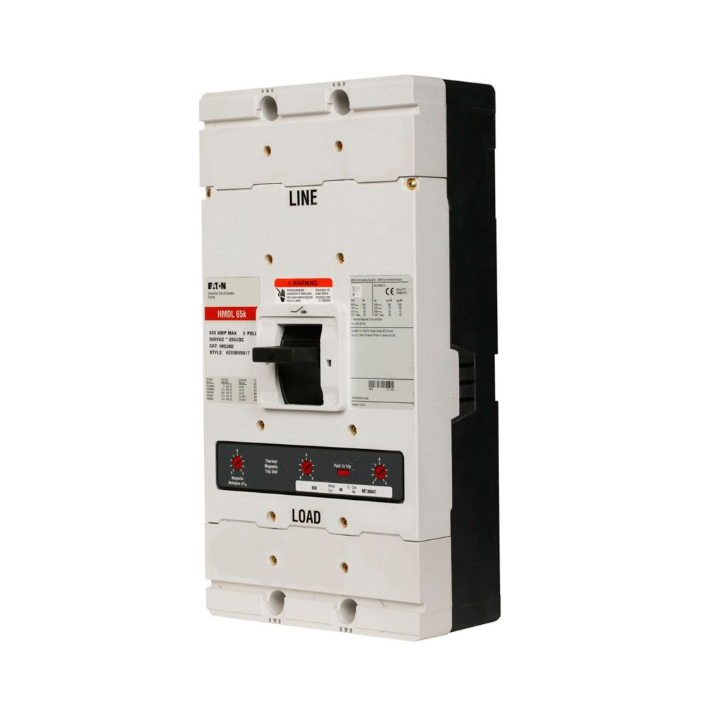 HMDL3800 - Eaton Cutler Hammer - 800A Three-Pole Circuit Breakers
