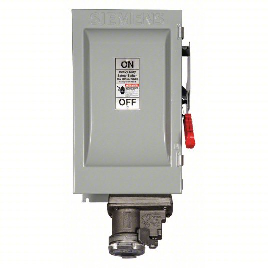 HNF363JCH - Siemens - 100A 600V 3 Pole Non-Fused Safety Switch