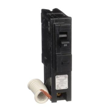 HOM120EPD - Square D - 20A 120VAC Homeline Ground Fault Class B Plug In Mini Circuit Breaker 1 Pole 10kA AIR UL TAA