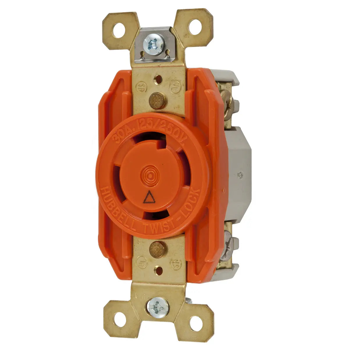 IG2710 - Hubbell Wiring Device-Kellems 30A 125/250V 3 Pole 4 Wire Receptacle Twist-Lock Isolated Ground