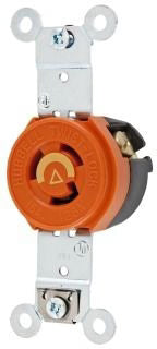 IG4710 - Hubbell Wiring Device-Kellems 15A 125V 2 Pole 3 Wire Receptacle Twist-Lock Isolated Ground