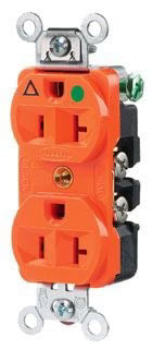 IG8300 - Hubbell Wiring Device-Kellems 20A 125V 2 Pole 3 Wire Duplex Receptacle Straight Blade Devices Hospital Grade