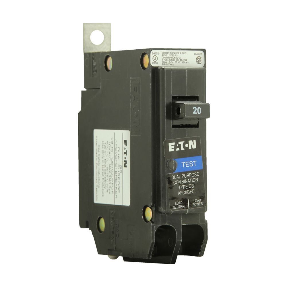 QB1030EP - Eaton - 30A Single-Pole 120/240V QB GFCI Circuit Breaker Bolt-On Equipment Protection