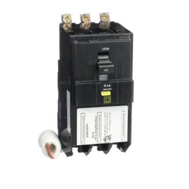 QOB340GFI - Square D - Mini circuit breaker, QO, 40A, 3-Pole, 208Y/120V, 10kA, bolt on