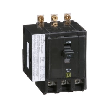 QOB31001021 - Square D - Mini circuit breaker, QO, 100A, 3-Pole, 240V, 10kA, bolt on