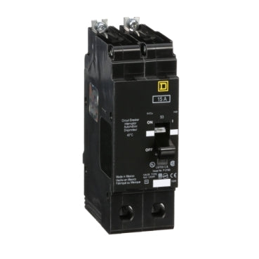 EJB24015 - Square D - Mini circuit breaker, E-Frame, 15A, 2-Pole, 480Y/277V, 100kA max