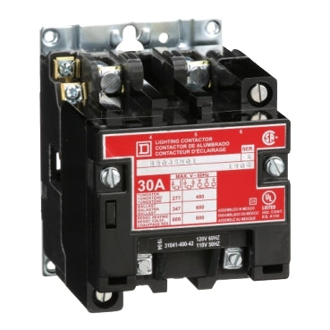 8903SMO1V02 - Square D - Contactor, multipole lighting, electrically held, 30A, 2-Pole