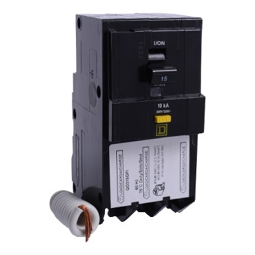 QO315GFI - Square D - Mini circuit breaker, QO, 15A, 3-Pole, 208Y/120V, 10kA, plug in