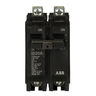 THQB22020 - General Electric - 20A Bolt-On Thermal Magnetic Circuit Breaker