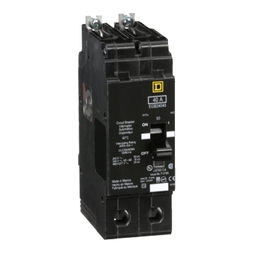 EGB24040 - Square D - Mini circuit breaker, E-Frame, 40A, 2-Pole, 480Y/277V, 65kA max