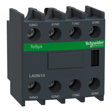 LADR2 - Square D - Time delay auxiliary contact block, TeSys Deca, 1NO + 1NC, off delay