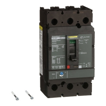 JGL36150 - Square D - PowerPacT J 150A 3-Pole 600V Molded Case Circuit Breaker, Unit Mount, 18kAIC at 600V