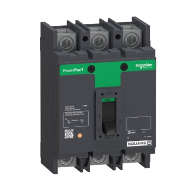 QBL32100 - Square D - Circuit breaker, PowerPacT Q, 100A, 3-Pole, 240V, 10kA, lugs, 80%