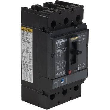 JDL36225SA - Square D - Circuit breaker, PowerPacT J, 225A, 3-Pole, 600V, 14kA, lugs