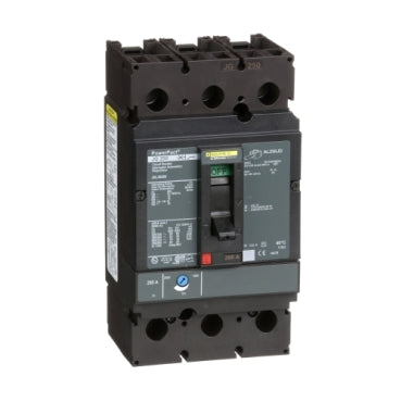 JJA36250U44X - Square D - PowerPacT J 250A 3-Pole 600V Molded Case Circuit Breaker, I-Line, 25kAIC at 600V