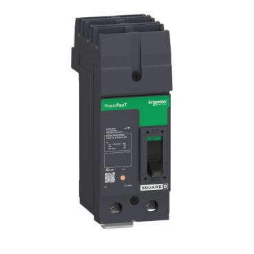 QBA222252 - Square D - Circuit breaker, PowerPacT Q, 225A, 2-Pole, 240V, 10kA, I-Line, 80%