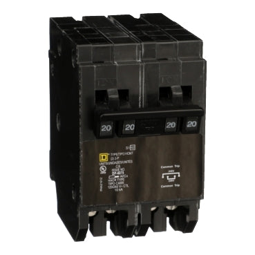 HOMT220220 - Square D - Quad tandem circuit breaker, Homeline, 2 x 2-Pole at 20A