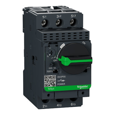 GV2P05 - Square D - TeSys Deca Manual Starter and Protector, circuit protector, rotary