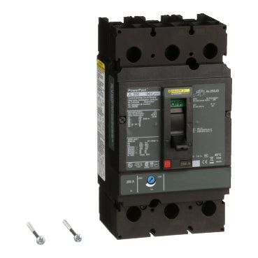 JLL36200 - Square D - Circuit breaker, PowerPacT J, 200A, 3-Pole, 600V, 50kA, lugs, 80%