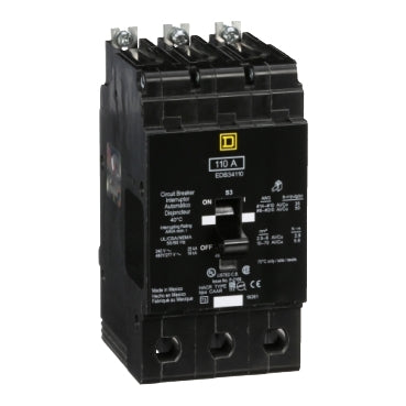 EGB14040 - Square D - Mini circuit breaker, E-Frame, 40A, 1-Pole, 277V, 65kA max, bolt on